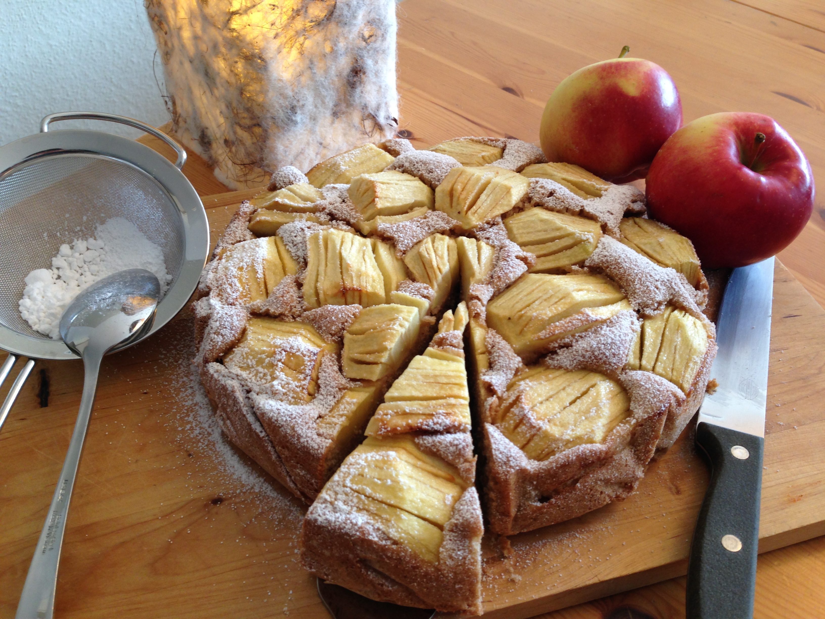 Versunkener Apfelkuchen – filz-ela